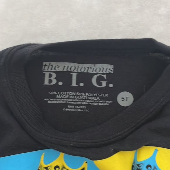 Notorious B.I.G. cotton/polyester 5T/BabY T Shirt - Picture 2 of 4